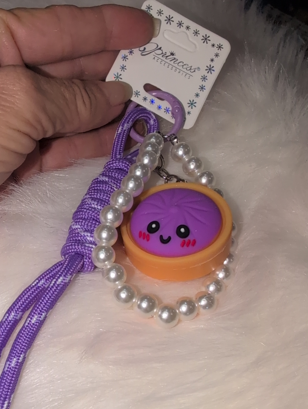 Kids Purple & Orange Bag Charm